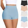 FallSweet Mutande Senza Cuciture Boxer Donna Confezione Multipla(Multicolore,XXL)