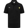 PUMA Ferrari F1, Polo Classic, 100% jersey di cotone, nero, adulto, merchandising ufficiale