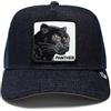 Goorin Bros. The Panther Pantera Design in Denim Blu Scuro Berretto da Camionista Regolabile