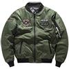 YOUCAI Giacchetto Bomber da Uomo Giacca da Aviatore Cappotto Ragazzo Invernale Caldo Imbottito Cerniera Cappotto Outwear Giacche Jacket,Verde militare,M