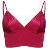 SilRiver Bralette in Raso di Seta da Donna, Reggiseno a Triangolo, Scollo a V, per Adolescenti e Giovani Adulte, Senza Ferretto