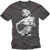 MAKAYA Maglietta Tattoo Designs Vintage T-Shirt Stampa Pin Up Donna Grigio M