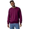TICTEX Felpa Girocollo per Uomo in Cotone - Felpa Basic Senza Cappuccio per Uso Quotidiano e Abbigliamento da Lavoro - Maroon, XL
