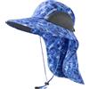 Bassdash Cappello da Sole Unisex UPF 50+ Cappello da Pesca Idrorepellente Tesa Larga con Ampia Protezione del Collo Coda di Cavallo Uomo Donna