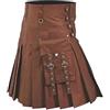 Modaworld Gonna da Uomo Scozzese Scottish Skirt Uomo Scottish Mens Solid Classic Retro Traditional Medieval personalità Scottish Gonne