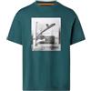 NORTH SAILS T-Shirt Uomo in Jersey di Cotone Organico con Stampa Kitesurf