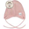 MIRARI Kids Caldo berretto da bambino a coste in 100% lana merino | berretto unisex con paraorecchie e lacci | morbido berretto di lana per bambini senza fodera | maglia a coste