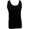 JADEA 3 Canotte Donna Caldo Cotone Interlock Art. 9205 (4, Nero)
