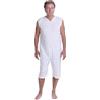 FERRUCCI COMFORT Pigiama Sanitario Estivo Smanicato con Cerniera Zip sul Dorso in 100% Cotone - 9012/7 - Donna e Uomo - per Anziani, Incontinenza, Alzheimer (IT, Testo, S, Regular, Regular, Uomo)