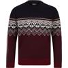 Kensington Eastside Maglione da uomo a girocollo lavorato a maglia Howe con motivo Fair Isle, Inchiostro, XL