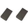 Paowsietiviity Fermasoldi magnetico con morsetto per banconote, colore marrone, 60 x 41 x 8 mm, marrone, 60 x 41 x 8 mm, Set da 2 (caffè 80 x 46 x 8 mm), Etichettalia unica