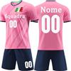 OPUTWDF Completo Calcio Bambino Personalizzabile Kit Calzettoni e Ginocchiere, Unisex - Adulto e Bambino Kit Maglietta Calcio Personalizzata