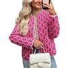 Suncadmious Giacche Trapuntate per Le Donne Reversibile Stampa Floreale Aperto Anteriore Leggero Ritagliato Piumino Outwear