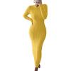 ShangSRS Vestiti Lungo Donna Girocollo Abito in Maglia a Maniche Lunghe Ritorto Vestito Abiti Lunghi Casual