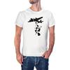 KMF T-SHIRT - Maglietta uomo cotone con design di sagome di chitarra More Music Less War