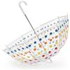 Rylae Ombrello per Bambini con Manico, Ombrello trasparente con Modello, 70cm/27,5 Cupola Apertura 8 nervature manuale Antivento e Antipioggia per bambini di 3-8 Anni (Punto)