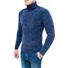 Evoga Pullover Dolcevita Uomo a Collo Alto Maglione Invernale in ciniglia