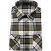 Siry Work Camicia Flanella Uomo Quadri Camice in Flanella Uomo Regular Fit Casual Tinto Filo 100% Cotone con doppio Taschino sul Petto e Chiusure a Zip Art. MOENA (IT, Testo, L, Regular, Regular, 0376)