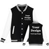 East-hai-buy Giacca da Baseball da Uomo Personalizzata College Cappotto Casual Top Foto/Testo/Logo Stampato Ragazzi Ragazze Felpa Color1,XXL
