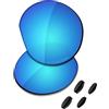 Saucer Lenti di ricambio premium per occhiali da sole Oakley HSTN OO9464 da 52 mm, Blu Glacier Polarizzato, Taglia unica