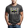 MAKAYA Maglietta Sheldon Testscreen T-Shirt Divertenti Theory Nerd Grigio M