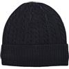 Ciabalù Cappello Invernale Uomo Berretto Elegante con Risvolto e Trecce Interno Felpato Tinta Unita Cappellino Caldo Taglia Unica Regalo Uomo (IT, Testo, Taglia Unica, Nero)