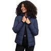 MARIKOO Giacca invernale da donna (XS-6XL) - Giacca trapuntata, colletto imbottito alto, peso ridotto, giacca calda da donna - N025, blu navy, XXL