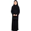 Prien Hijab Abbigliamento da Preghiera Per Bambini, Morbida Viscosa Ragazze Abaya Con Fascia E Borsa, Donna Musulmana Manica Lunga Abito Da Preghiera Islamica Caftano Per Porta Teset Ramadan & Eid