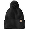 Carhartt Berretto da donna 106003 lavorato a maglia con pompon, nero, Taglia unica