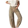 Generico Jeans Donna Vita Alta Lavoro, Jeans Gamba Dritta Estivi Pants Gamba Larga Comodo Casual Pantalone alla Moda Leggeri Pantaloni Denim Wide Leg Curvy Pantalone con Tasche