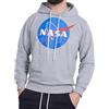 Cuba10 NASA - Felpa Uomo Cotone Leggero con Cappuccio e Tasca Marsupio per Palestra, Jogging e Tempo Libero NF02C (XXL, Grigio)