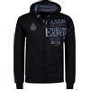 Geographical Norway Gadventure Men - Felpa Cappuccio con Tasca A Canguro Uomo - Felpa Pullover Hoody Caldo A Maniche Lunghe - Abito Ideale Primavera Estate Autunno Inverno (Marino L)
