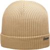 Melegari Berretto Cuffia di Puro Cotone Milano | Unisex | Made in Italy (IT, Testo, S, M, Cammello)