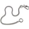 Ahiller Catena Portafoglio, Catena Fancy Acciaio Inossidabile per Tasche Pantaloni Portamonete Jeans Borsetta Cintura con Piccolo Moschettone Meccanismo Doppia Chiusura per Uomini Donne (Rotondo)