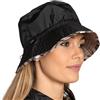 Y-DRY Cappello Reversibile Impermeabile, Ripiegabile con Custodia, Bucket Hat Antipioggia con Coulisse Regolabile, Taglia Unica, Leggero e Compatto