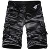 DAIHAN Uomo Bermuda Pantaloni Corti Cargo Shorts Lunghezza al Ginocchio Pantaloncini con Tasconi Laterali Casuale Nero Bianco 30