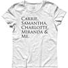 3stylershop T-Shirt Donna Carrie, Samantha, Charlotte, Miranda & Me - Bradshaw New York Manhattan Shirt
