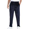Yukiuiny Pantaloni Pigiama in Velluto da Uomo per Autunno Inverno-Blu Marino/L
