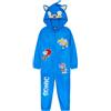 Get Trend SONIC THE HEDGEHOG Tuta Antipioggia Bambino e Bimbo con Cappuccio, Fodera in Pile, Completo Impermeabile Bambini, Idea Regalo Ragazzo (5-6 Anni, Blu Sonic)