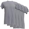 Fontana Calze Fontana Intimo 4 Magliette Manica Corta Scollo Tondo in Puro Cotone Filo di Scozia, Comfort e freschezza sulla Pelle (XXL, Grigio)