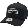 Mitchell & Ness Cappello da baseball classico con logo in gomma rossa, Nero , Taglia unica