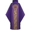 RUMAOZIA Costume da papa, uomo e donna, sacerdote, clero, mantello da uomo, vestito liturgico, adulto sacerdote, misura capo, celebrante, chiesa cattolica, padre massa, gilet medievale, O viola