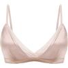 SilRiver Reggiseno da Donna in Pizzo Senza Ferretto, Coppa in Morbida Seta con Imbottitura Rimovibile (Rosa, S)