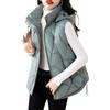 Hecatombic Giacca Invernale da Donna Senza Maniche con Collo Alto Calda e Imbottita soffice Leggera Senza Maniche con Tasche Corta Senza Maniche Gilet in Piumino