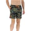 Sundek Uomo Costume Short M420BDP0153 50153 Deep Forest Arancio Fluo S/Camouflage arancio fluo