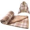 SIVENKE Poncho da Donna Indossabile Mantello Caldo Coperta Calda Invernale con Bottoni Scialle Grande Sciarpa Flanella Maglia Cape Cardigan per Donna Cappotto Poncho Lavorato Mantella Coprispalle 100 x 140 cm