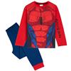 Marvel - Pigiama per bambini, in cotone, motivo Uomo Ragno, 2 pezzi, costume da supereroe, prodotto ufficiale, idea regalo per bambini e ragazzi Rosso 7-8 Anni