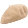 Melegari Berretto Basco Donna | 100% Lana | Margie Beret | Made in EU (Beige 517)
