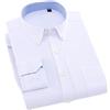 Vsadsau Camicia da uomo a maniche lunghe, in oxford tinta unita, casual, taglia più, vestibilità regolare, con bottoni, spessa