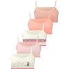 LOREZA ® 5 Reggiseno per Bambina da Allenamento Sportivi in Cotone Reggiseni - 10-15 Anni